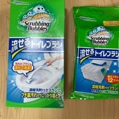 流せるトイレブラシ+替えブラシ