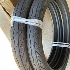 新車カブに付いていた前後タイヤIRC