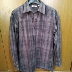 美品メンズ ユニクロ 長袖シャツ S 