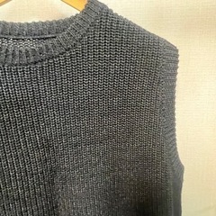 PUBLIC TOKYO パブリックトウキョウ　和紙 ニット ベスト　中古品の画像