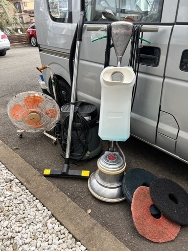 業務用　ポリッシャー　清掃用具　バキューム　セット