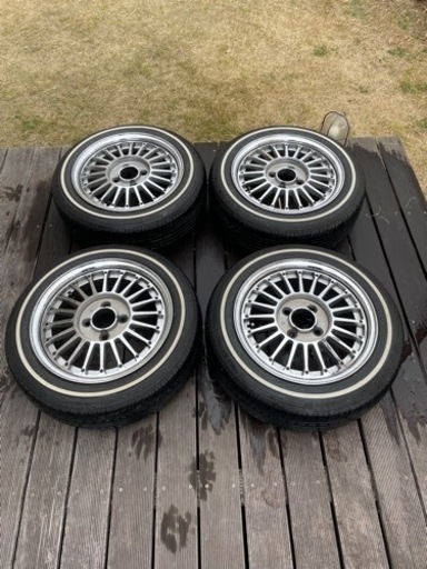 SSR 6J 14インチ 155\65r14 ナンカン ホワイトリボン4本