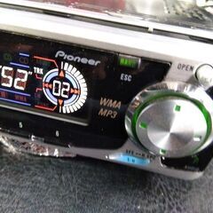 パイオニア 1DIN CDデッキ カロッツェリア DEH-P055 WMA/MP3対応 最大出力 50W×4  CD プレーヤー 電源カプラー付属 中古１台 旧車 平成レトロの画像