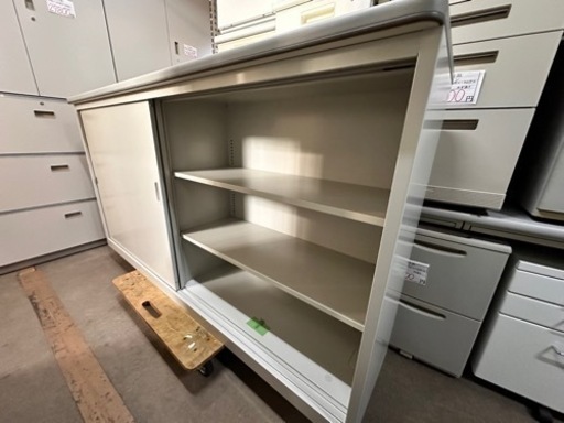 実売7万円　カウンター書庫　ナイキ　幅180 奥46 高さ95cm SNC1890AK