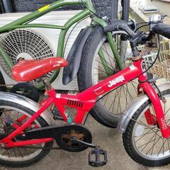 【取引中】ジープ　子供用自転車　16インチ　レッド