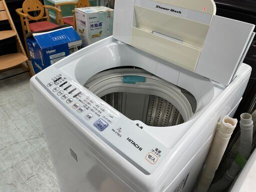 洗濯機の分解クリーニング行っています！配送設置込み　日立7.0K洗濯機　2019年製　分解クリーニング済み！！