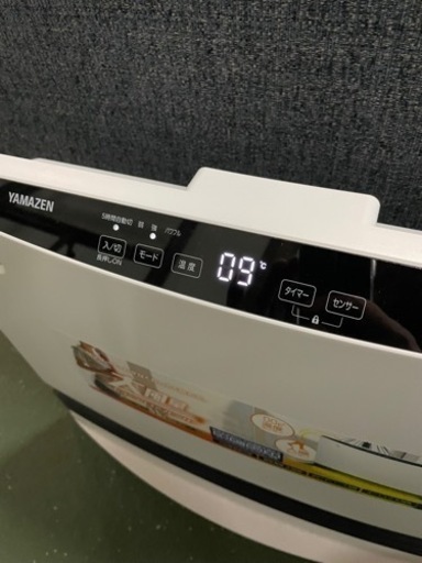 美品山善 ヤマゼン セラミックファンヒーター DSF-VP122 (W) 中古品