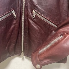 NICOLE Whole 9 ニコル ホールナイン　レザー ブルゾン　中古品の画像