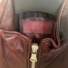 NICOLE Whole 9 ニコル ホールナイン　レザー ブルゾン　中古品の画像