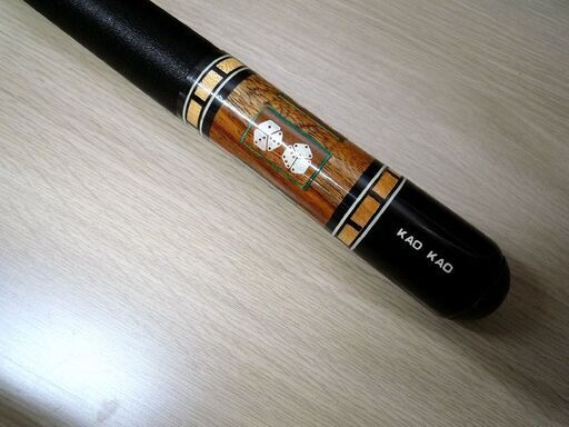 ビリヤード キュー CUE サイコロ柄 ケース付き 中古 全長 約148.5cm 苫小牧西店