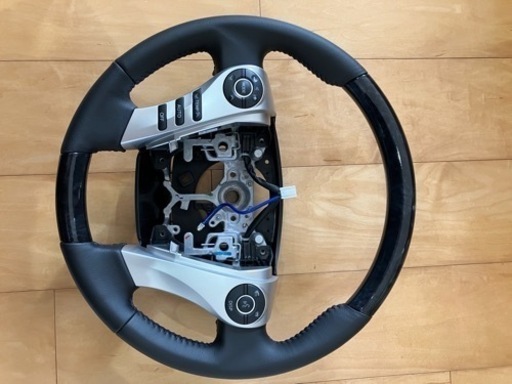 【新品】SAI後期ステアリング 黒木目　マークX流用