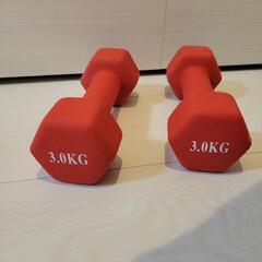 CUQNORL ノンスリップダンベル 2個セット 3kg