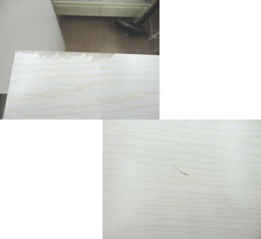 ② ニトリ 4段チェスト クローネ9080 幅79.4cm 奥行39.8cm 高さ90cm 木目調 ホワイト 衣類収納 タンス 箪笥 
