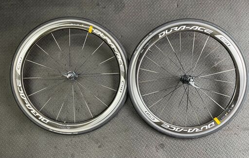 クレジット•分割払い可　◆ SHIMANO　WH－9000　C50 クリンチャー/前後ホイールセット　◆ヴィットリア　ディアマンテ・プロ付き