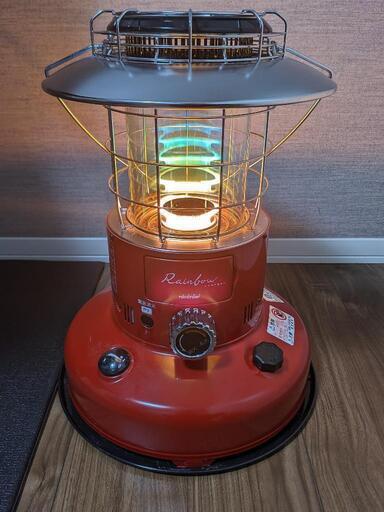 レインボーストーブ　トヨトミ　レッド（限定色）灯油タンク・ポンプ付