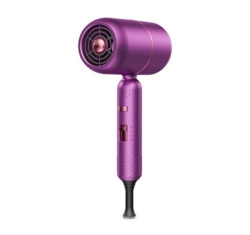 【新品未使用】57℃恒温 折りたたみ ヘアドライヤー マイナスイオン搭載 パープル 紫