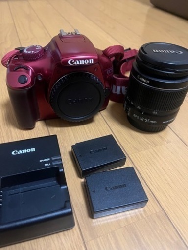 急ぎ！一眼レフ Canon キャノン x50 18-55mm レンズキット 純正バッテリー2個