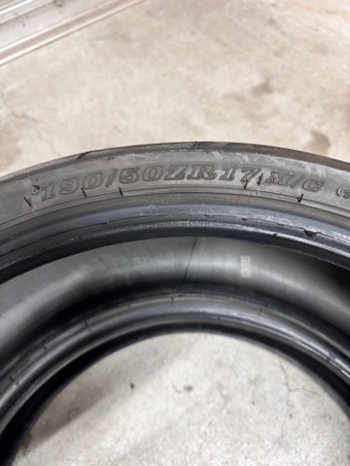 120/70zr17 190/50zr17 ダンロップ 2本セット 中古タイヤ