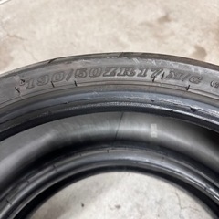 120/70zr17 190/50zr17 ダンロップ 2本セット 中古タイヤの画像