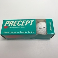 ☆値下げ☆K2401-814 ブリヂストン ゴルフボール PRECEPT Greater Distance/SuperSuperior Control 白 3球 汚れあ240の画像