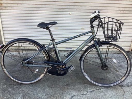 287  パナソニック新機種電動アシスト自転車MOBL8 700×35Cグリーンボディー