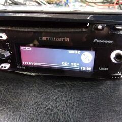 パイオニア 1DIN カロッツェリア DEH-770 CD プレーヤー 1DIN デッキ FM/AM ラジオ チューナー 電源カプラー付属 中古１台の画像