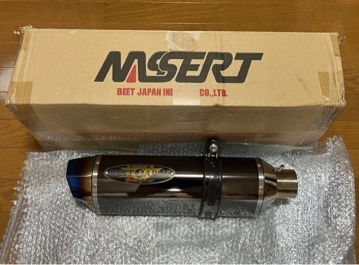 BEET NASSERT-EvolutionType2 スリップオン ブラックチタン マフラー JMCA