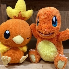 ポケモンぬいぐるみ(ヒトカゲ、アチャモ)【BIGサイズ】