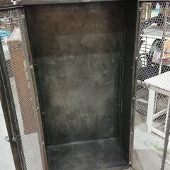 アンティーク加工｜2ドア｜メッシュロッカーの画像