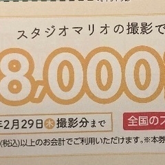 スタジオマリオ　クーポン券