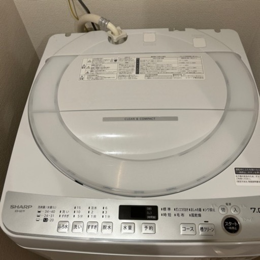 SHARP ES-GE7F 7kg洗濯機2022年製