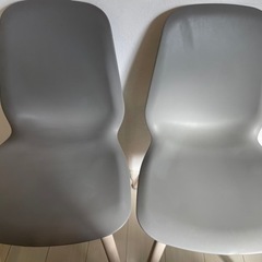 イームズチェア(IKEA)グレー2点セットの画像