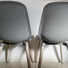 イームズチェア(IKEA)グレー2点セットの画像
