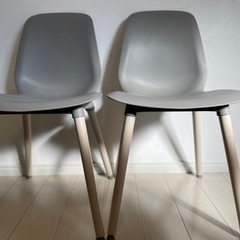 イームズチェア(IKEA)グレー2点セット