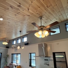 【引渡し予定】ほぼ新品 照明付きシーリングファン DAIKOの画像