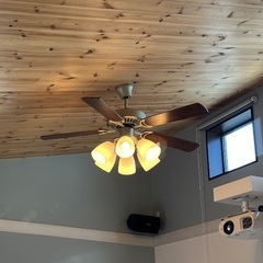 【引渡し予定】ほぼ新品 照明付きシーリングファン DAIKOの画像