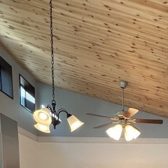 【引渡し予定】ほぼ新品 照明付きシーリングファン DAIKOの画像