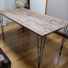 【美品◎値下げしました】アンティーク風テーブル◎DIYで作ったお...