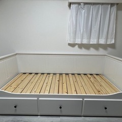 【美品・使用1年半】IKEA ヘムネスベッド+マットレス2枚+マットレスパッド2枚