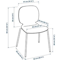 【ほぼ新品】シンプル 椅子 12脚 (1脚500円)の画像