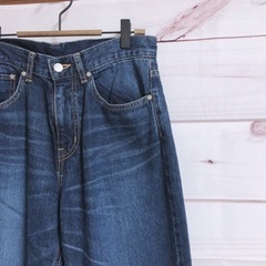 【定価14500円　極美品】ライラック　デニム パンツ ストレート　ジーンズ　M Lの画像