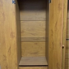 鏡付き洋服タンス クローゼット2台の画像