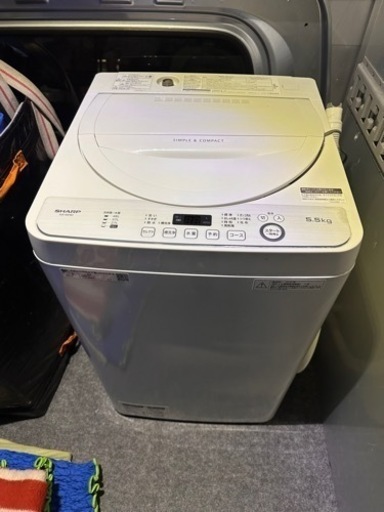 2020年式シャープ5.5キロ洗濯機