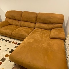※今週のみお値下げ致します。LEATHERTEX® ANILINE カウチソファーの画像