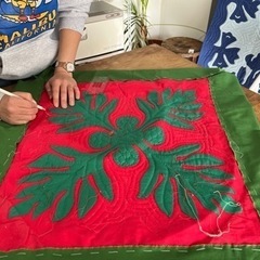 初めてさんのハワイアンキルトレッスンの画像