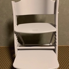 大和屋 アッフルチェア ハイチェア ソフトラベンダー　テーブル ベルト、説明書付の画像