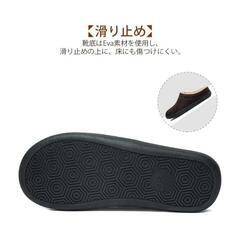 ラスト1点スリッパ ルームシューズ メンズ 冬用 軽量 洗濯可 サンダル ボア付 ML30の画像