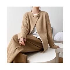 ラスト1点ニットカーディガン レディース カーディガン セーター リブセーター ML27の画像