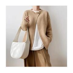 ラスト1点ニットカーディガン レディース カーディガン セーター リブセーター ML27の画像