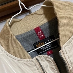 ALPHA社　MA-１　メンズジャンパーLの画像